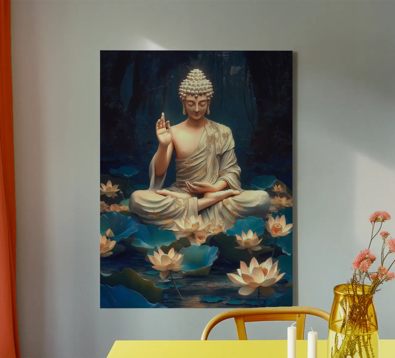 Buddha canvas by Fleur de Lys