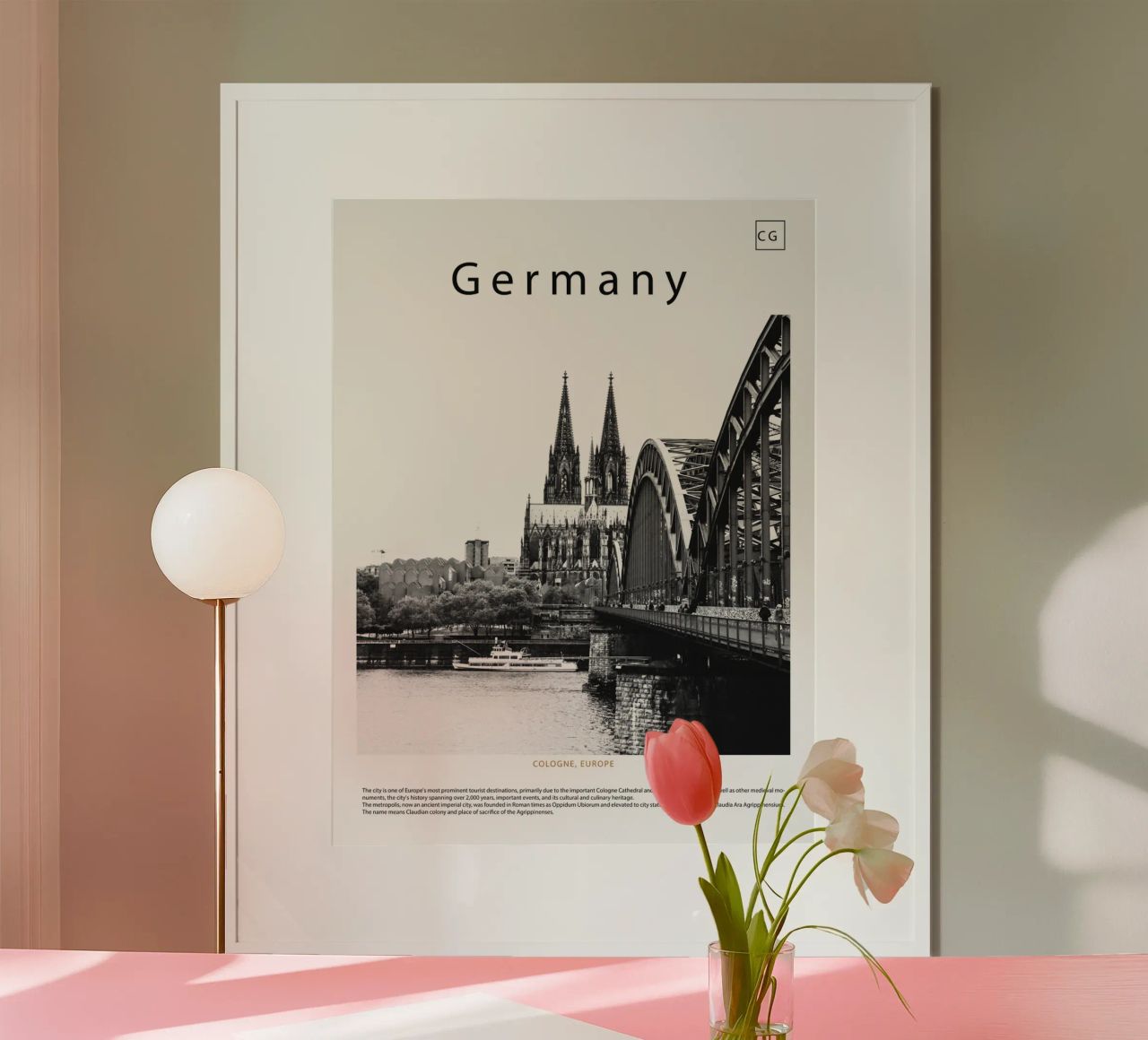 Wandkunst aus Köln, Deutschland Poster von world in frame