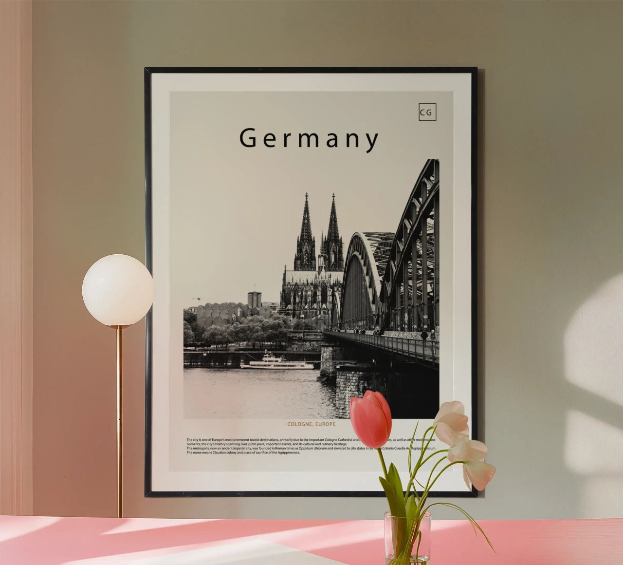Wandkunst aus Köln, Deutschland Poster von world in frame