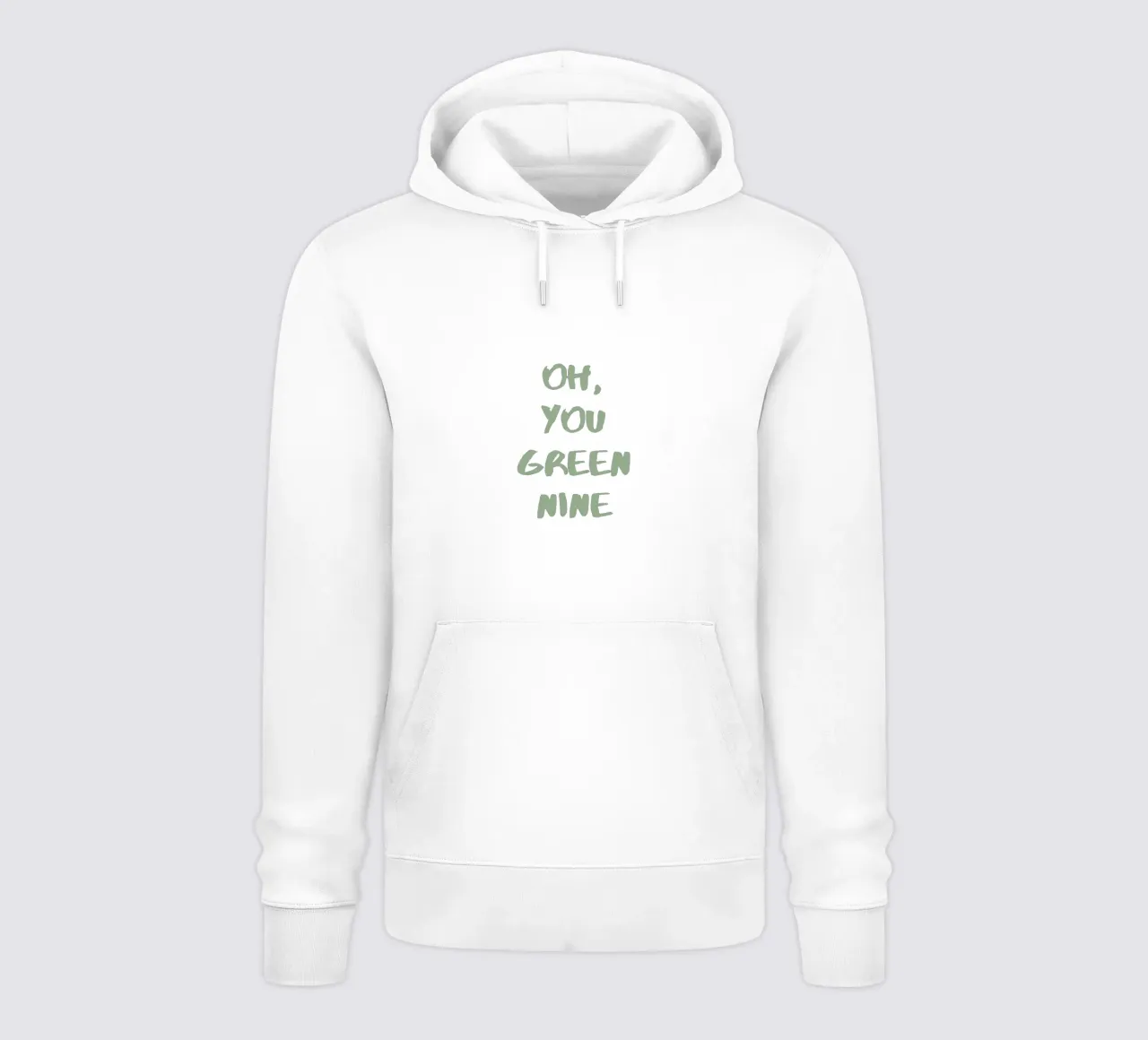 Oh Du Grüne Neune Denglisch felpa con cappuccio da Typo Designs