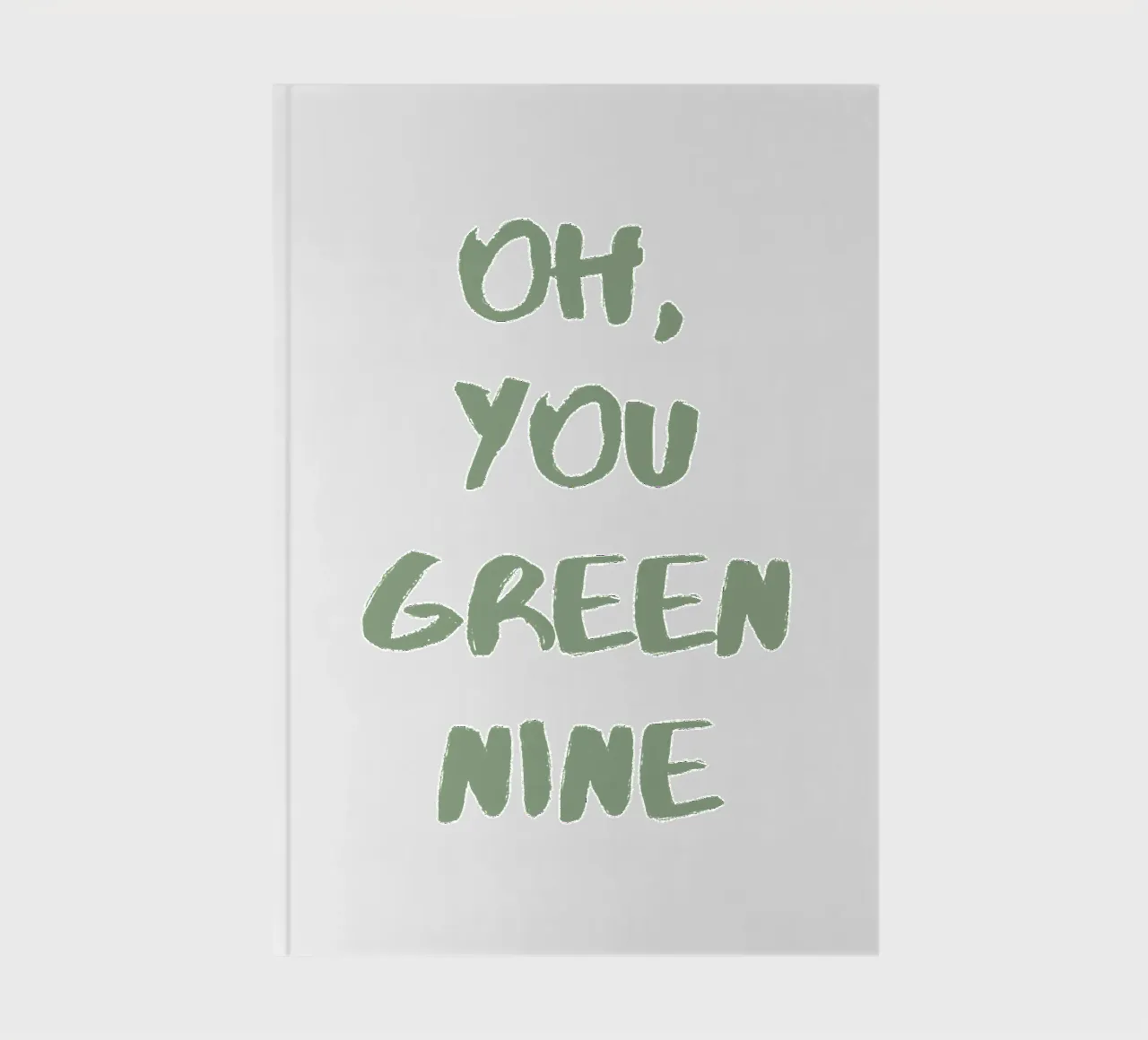 Oh Du Grüne Neune Denglisch notebook by Typo Designs
