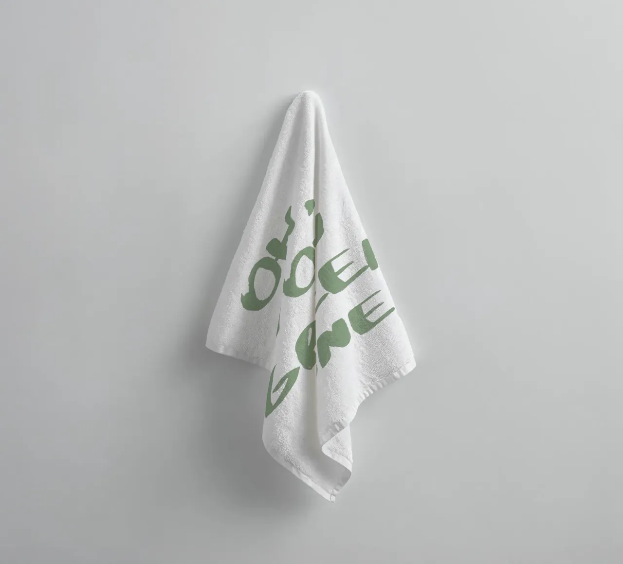 Oh Du Grüne Neune Denglisch Handtuch von Typo Designs