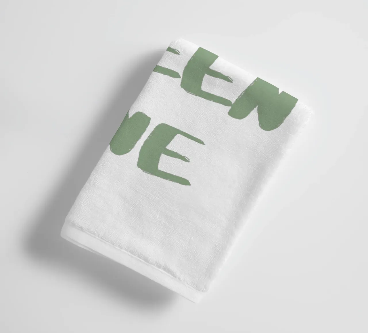 Oh Du Grüne Neune Denglisch Handtuch von Typo Designs