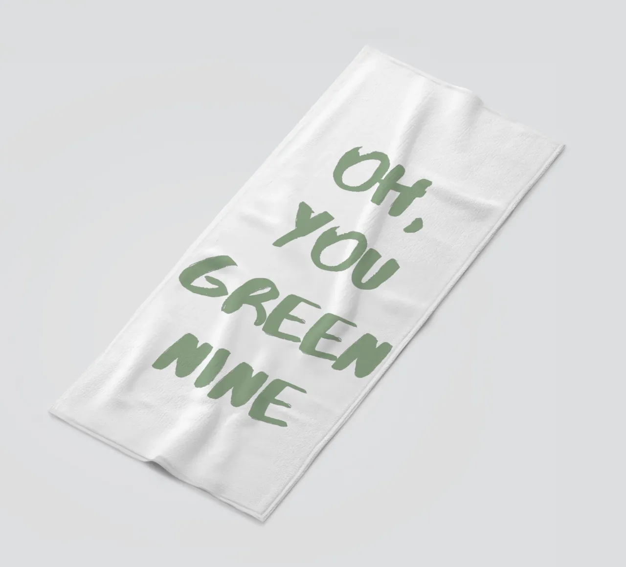Oh Du Grüne Neune Denglisch telo mare da Typo Designs