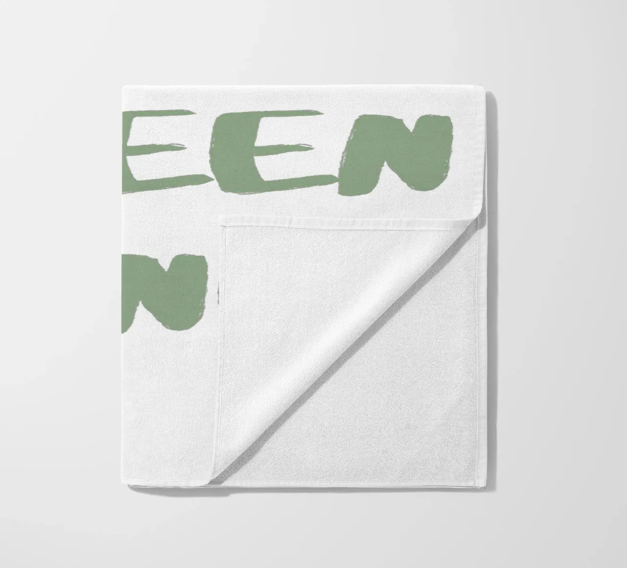 Oh Du Grüne Neune Denglisch telo mare da Typo Designs