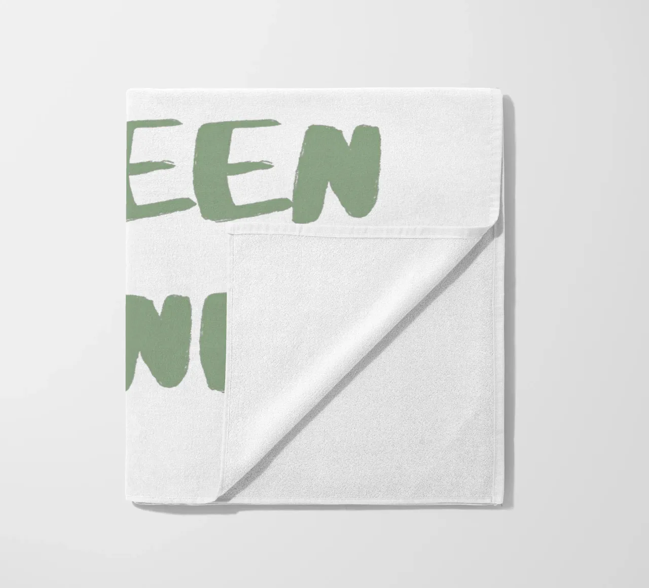 Oh Du Grüne Neune Denglisch telo mare da Typo Designs