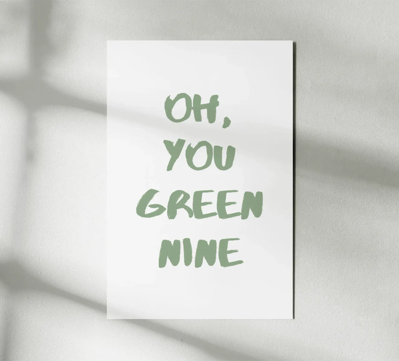 Oh Du Grüne Neune Denglisch forex plate by Typo Designs