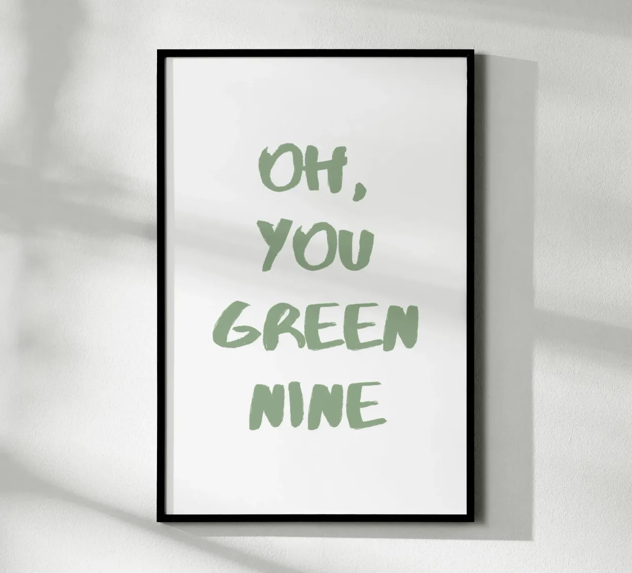 Oh Du Grüne Neune Denglisch poster da Typo Designs