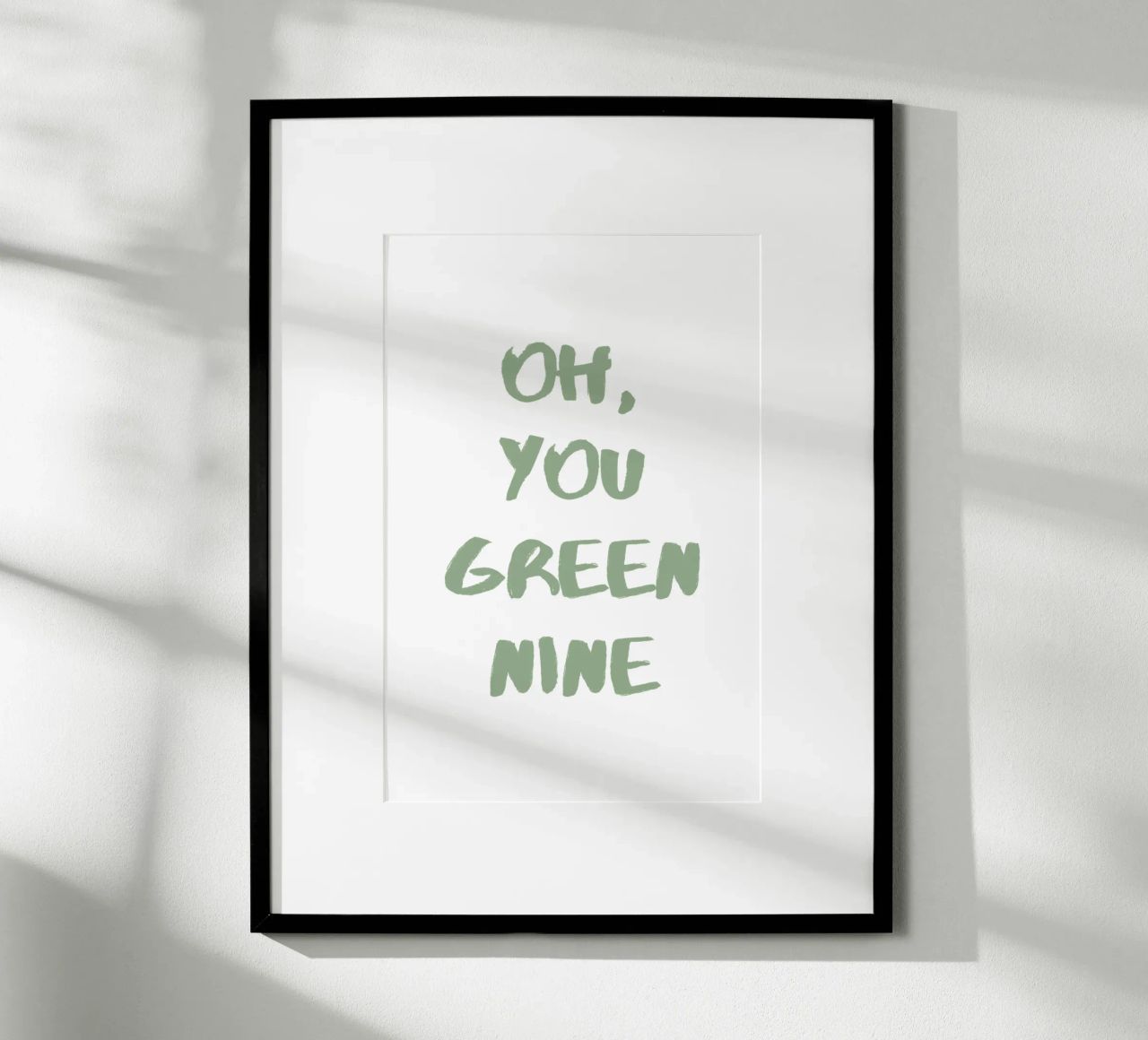 Oh Du Grüne Neune Denglisch Poster von Typo Designs