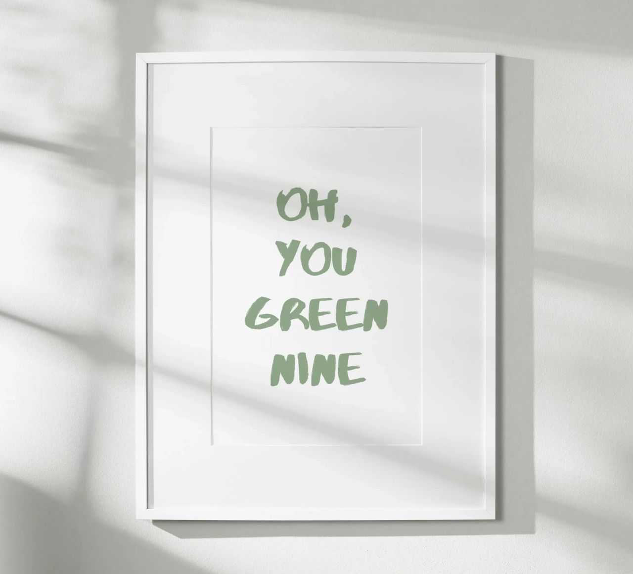 Oh Du Grüne Neune Denglisch Poster von Typo Designs