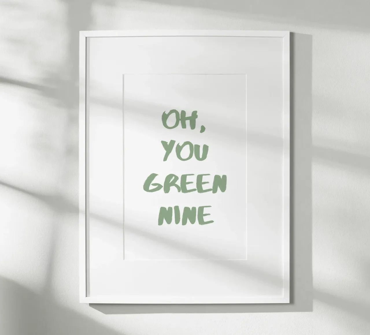 Oh Du Grüne Neune Denglisch poster da Typo Designs