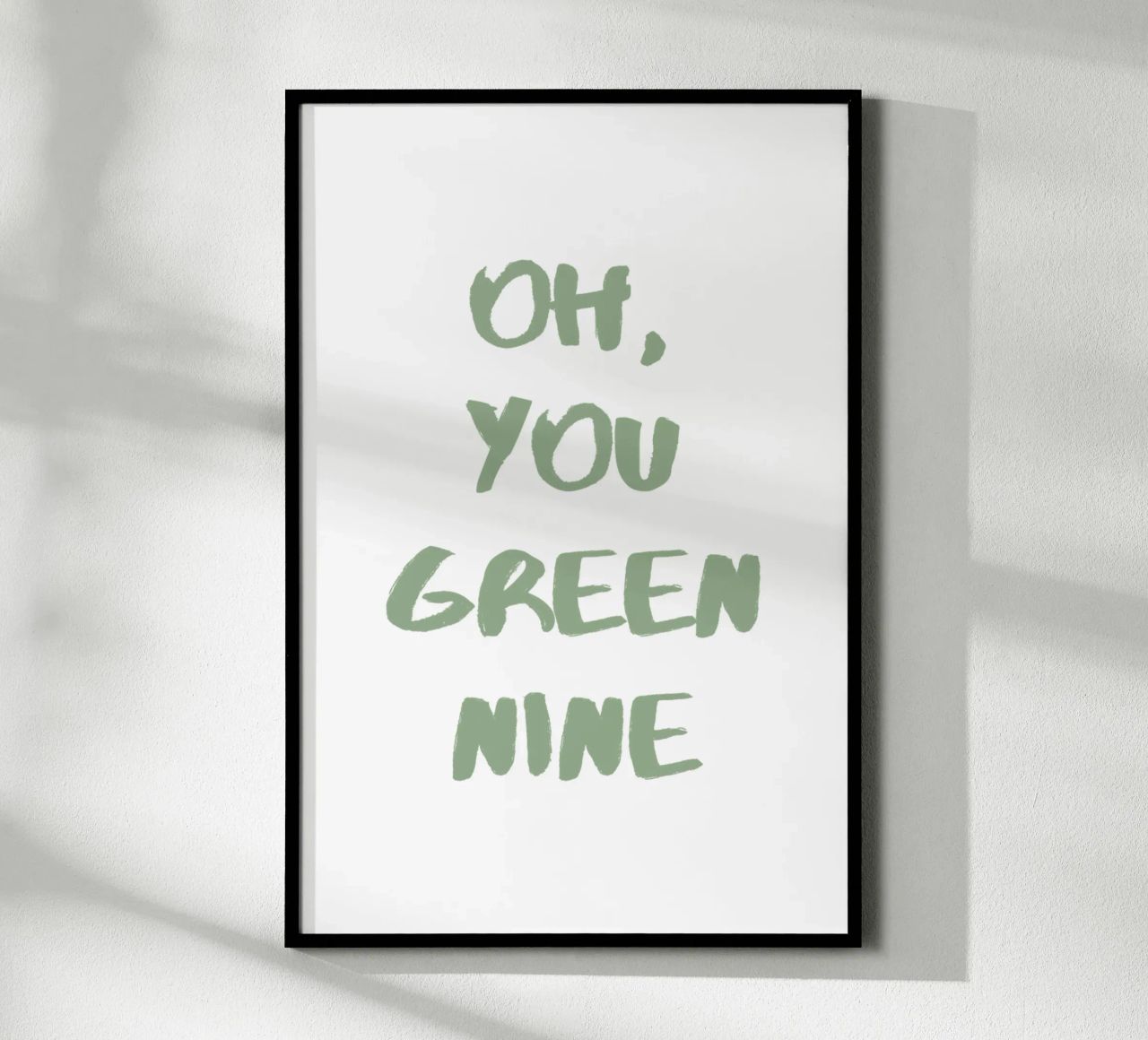 Oh Du Grüne Neune Denglisch Poster von Typo Designs