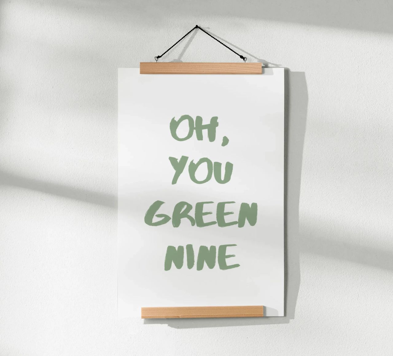 Oh Du Grüne Neune Denglisch Poster von Typo Designs