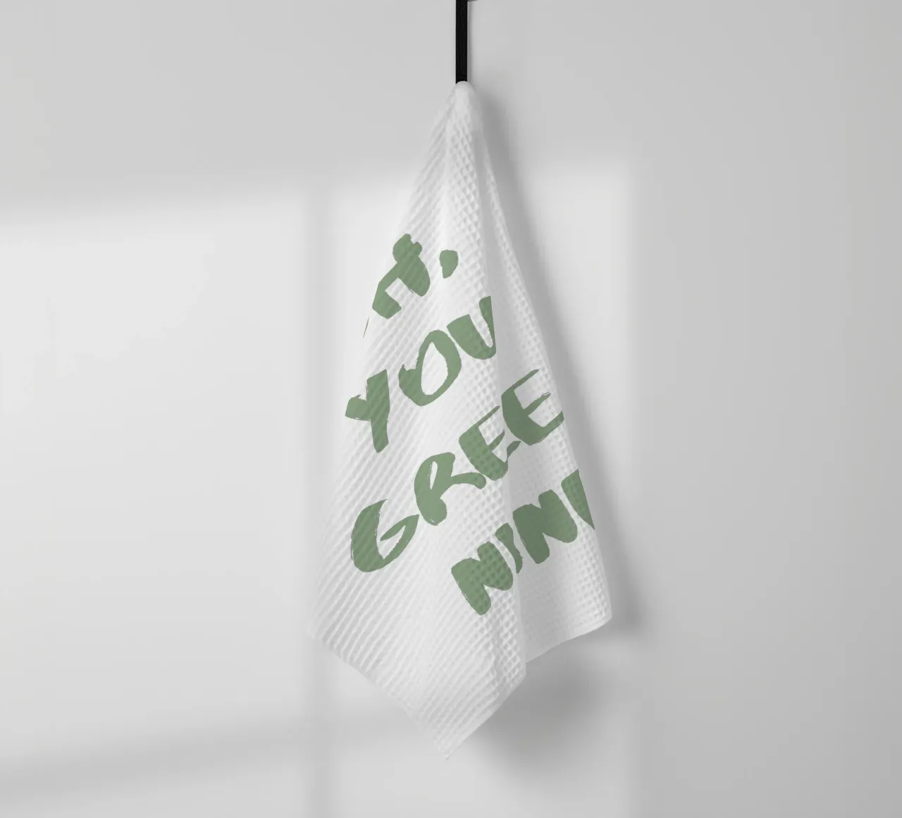 Oh Du Grüne Neune Denglisch canovaccio da cucina da Typo Designs