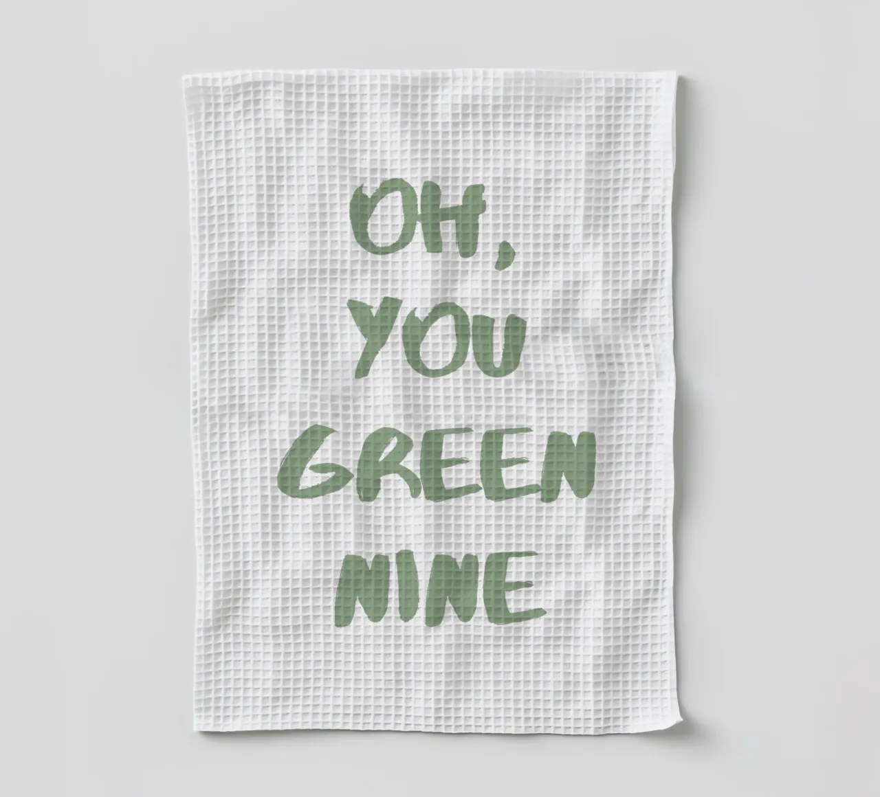 Oh Du Grüne Neune Denglisch canovaccio da cucina da Typo Designs