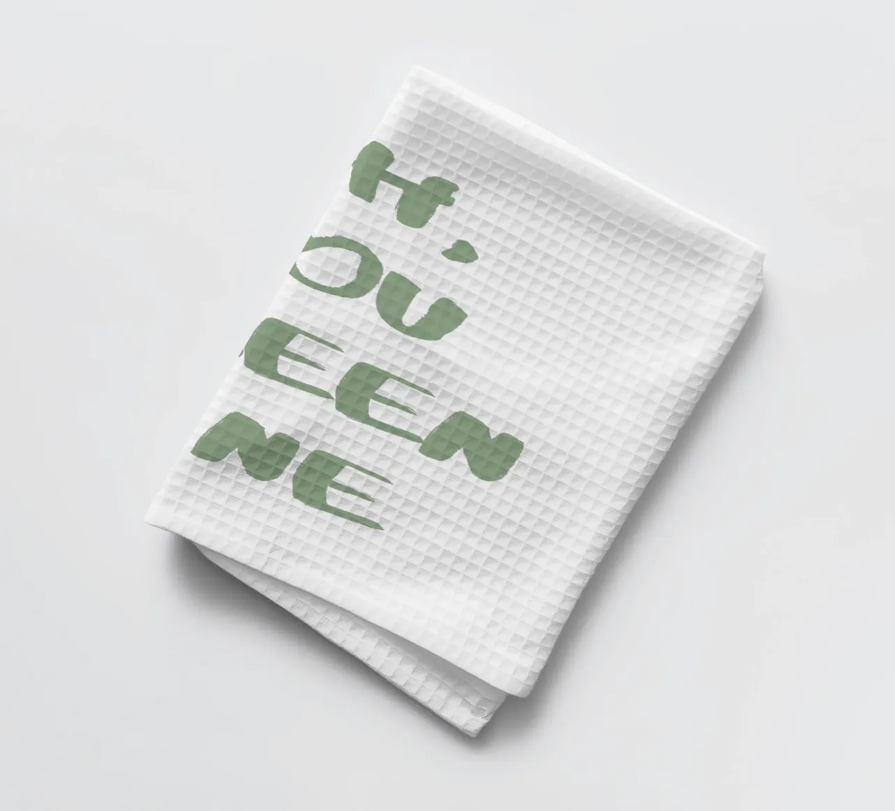 Oh Du Grüne Neune Denglisch canovaccio da cucina da Typo Designs