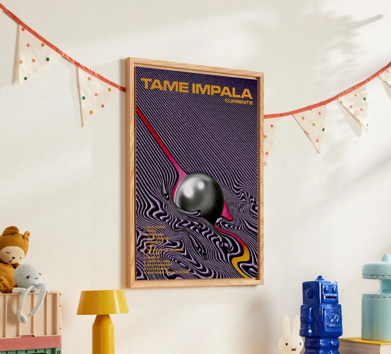 Tame Impala – Currents plexiglass da Attaboy Dsgn