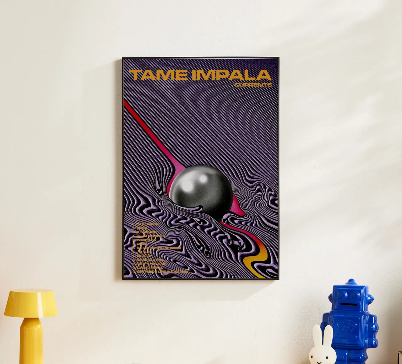 Tame Impala – Currents alluminio dibond da Attaboy Dsgn
