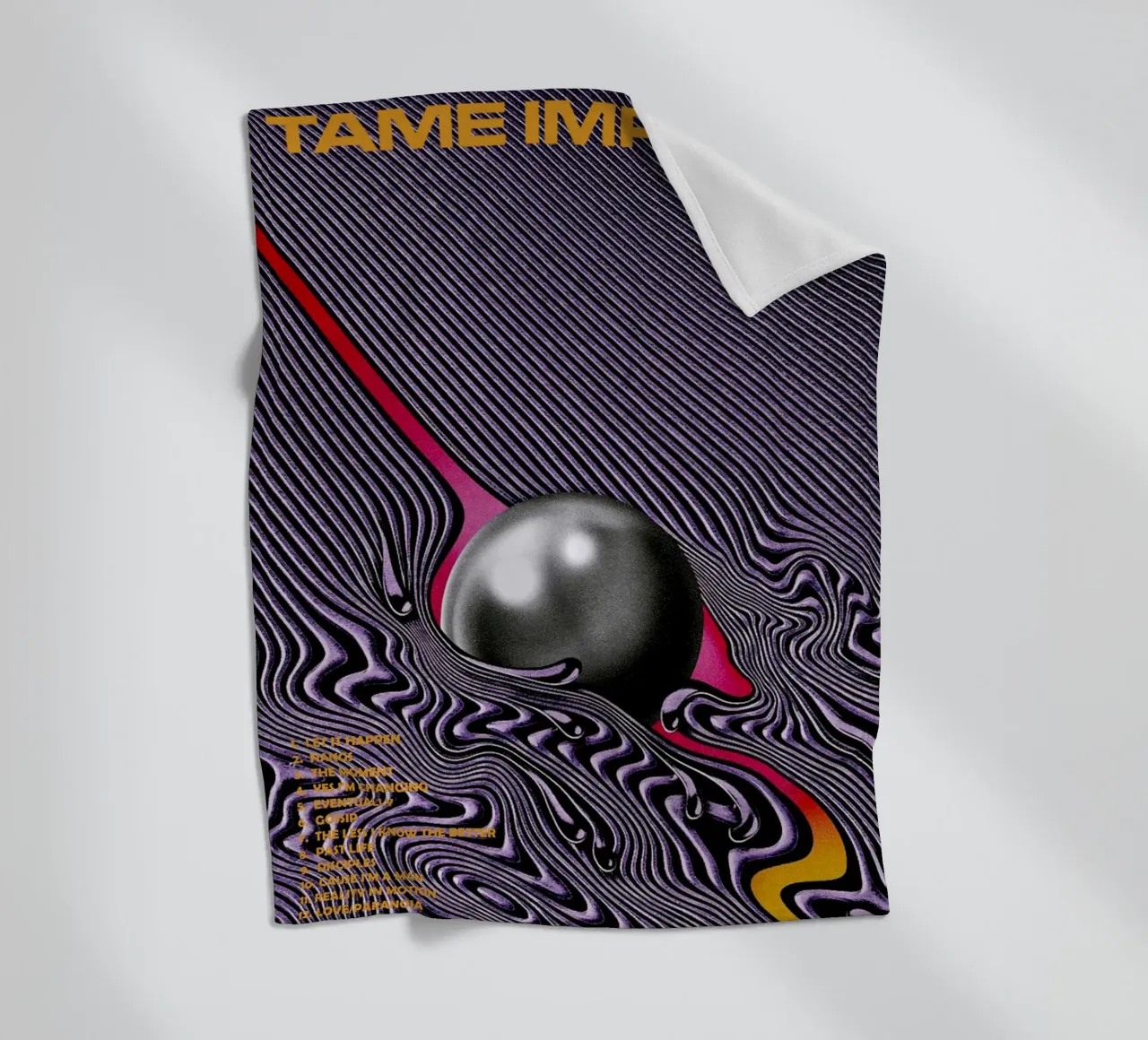 Tame Impala – Currents coperta in pile da Attaboy Dsgn