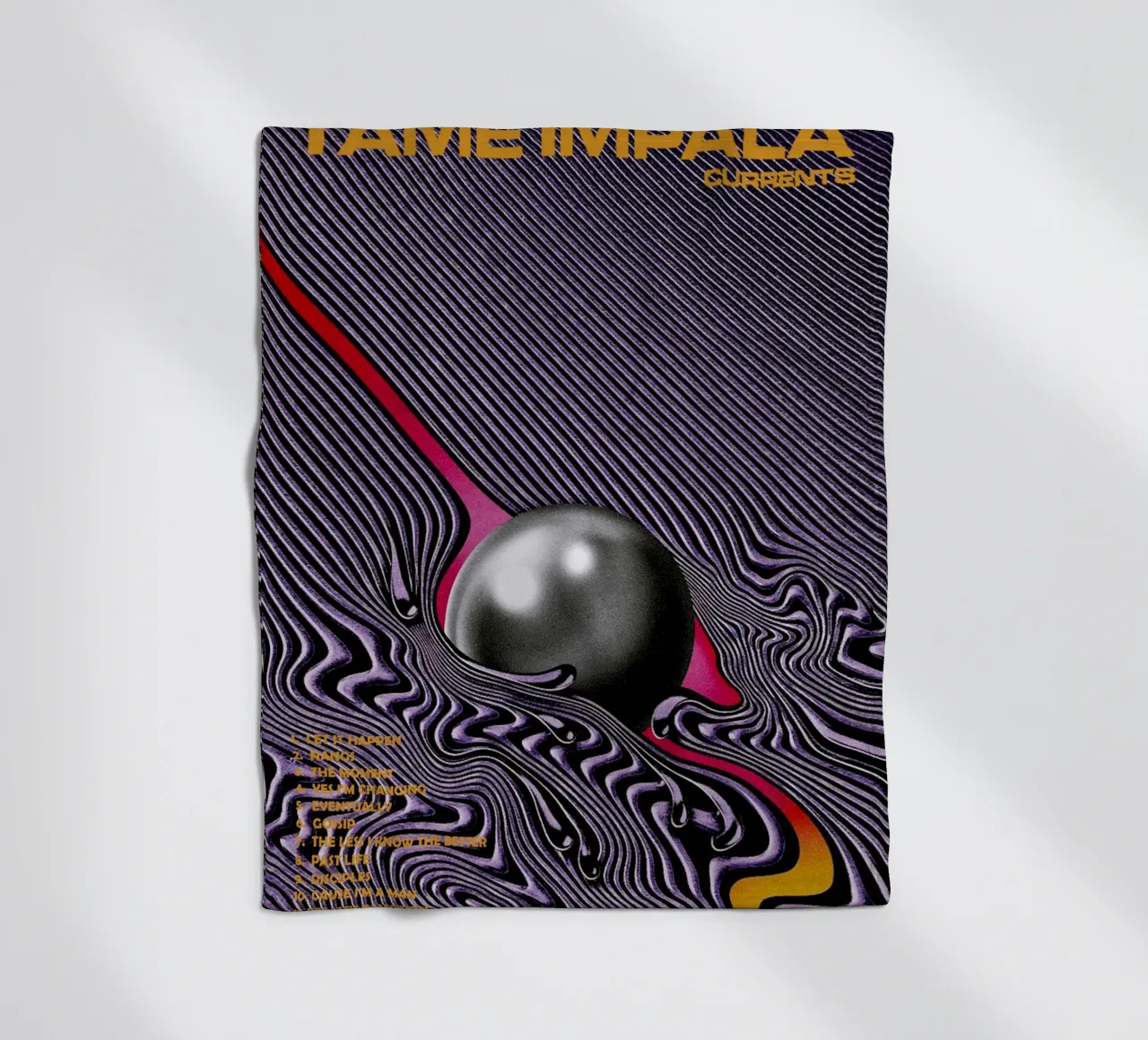 Tame Impala – Currents coperta in pile da Attaboy Dsgn