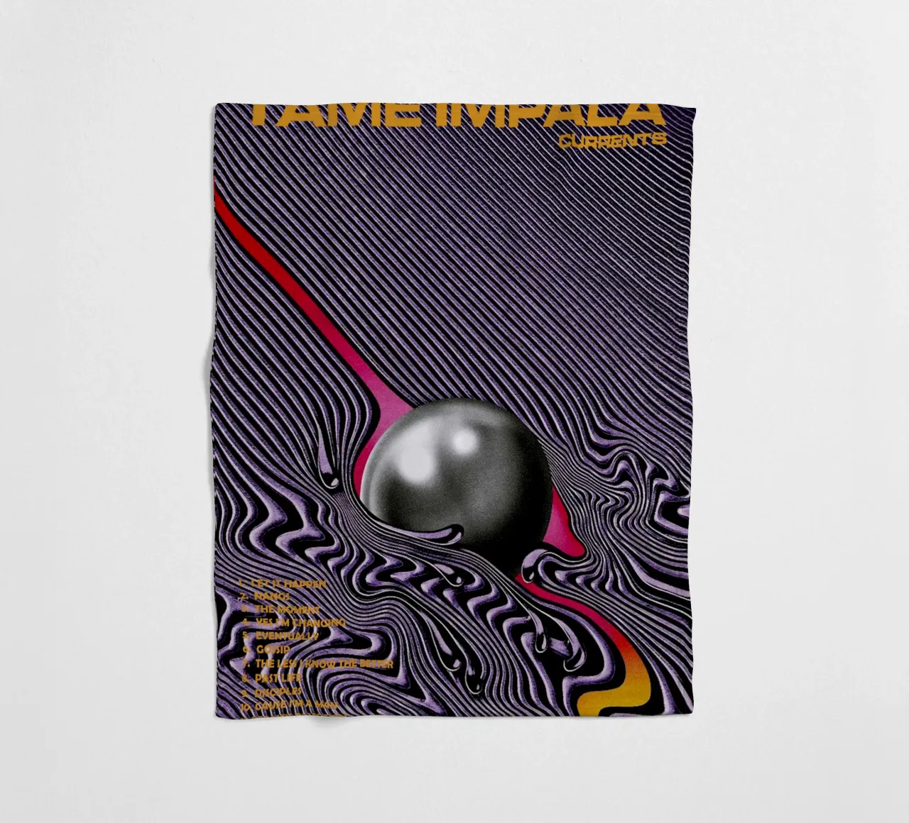 Tame Impala – Currents coperta in pile da Attaboy Dsgn