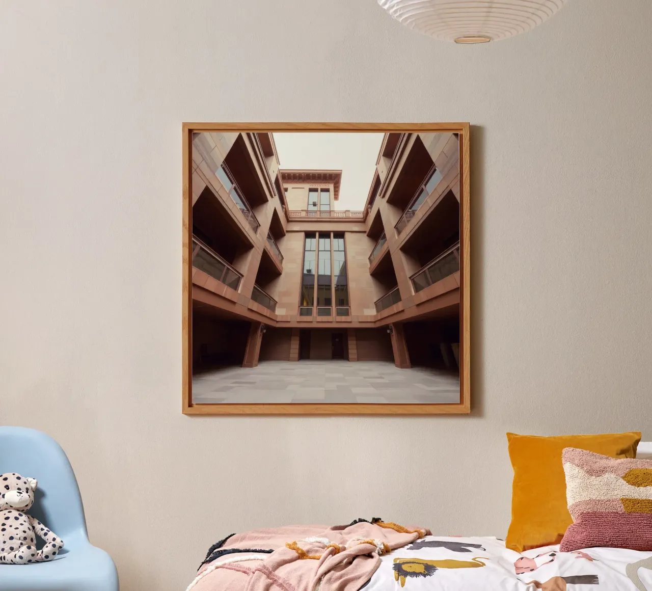 L'architettura moderna mette in mostra un cortile tranquillo alluminio dibond da DesignDoodle