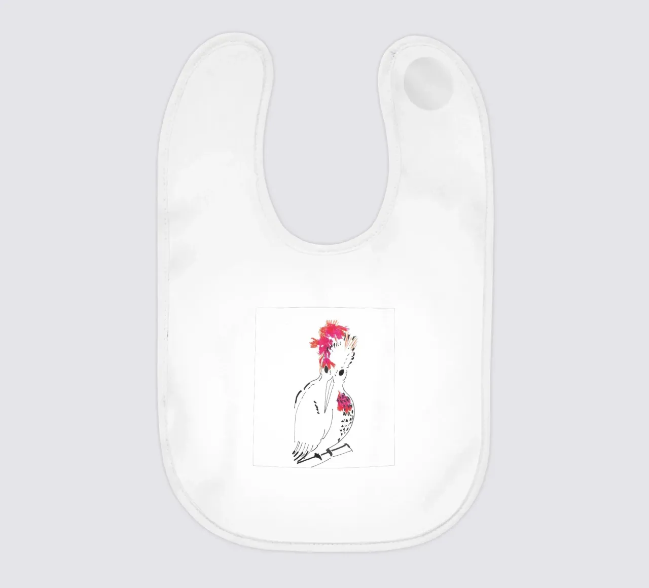 The King Bird baby bib by APC ARTWORK