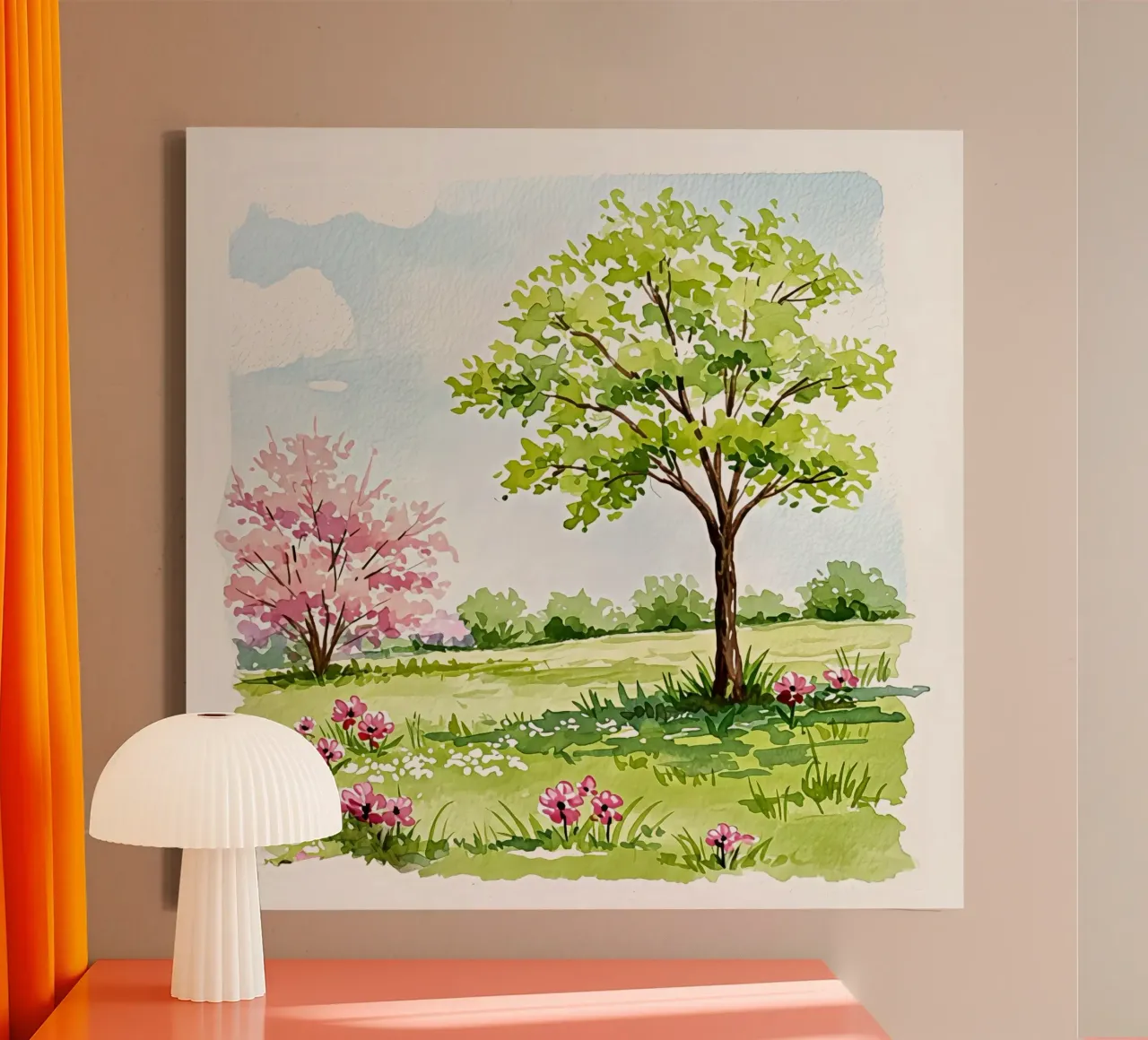 Spring awakening 🌸☀️ canvas with Floater frame by Eni Brandon