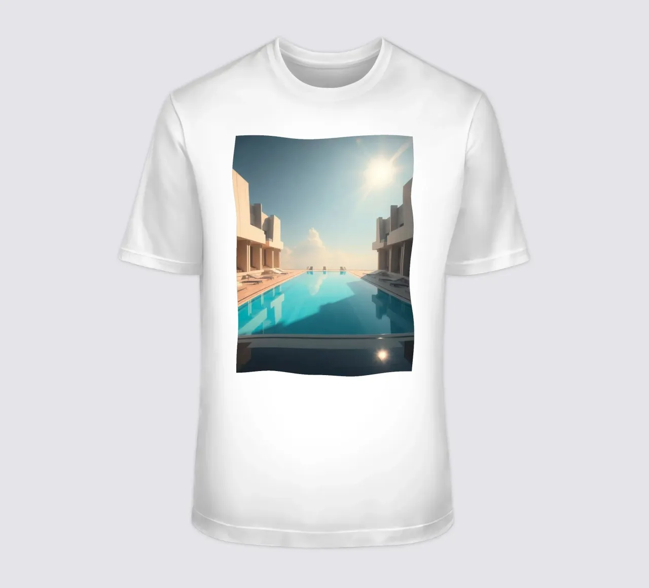 Piscina a sfioro in un resort di lusso t-shirt da DesignDoodle