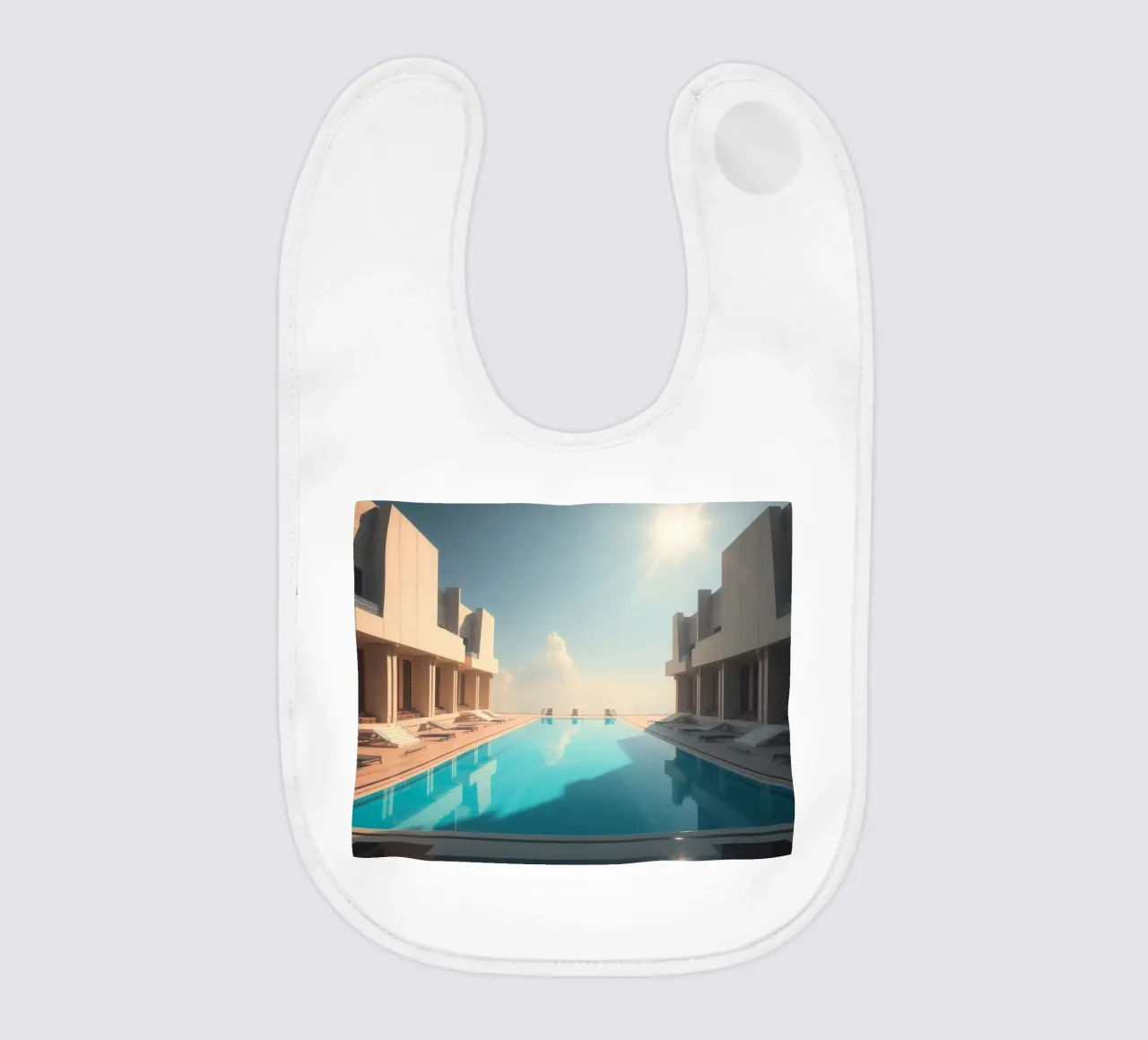 Piscina a sfioro in un resort di lusso bavaglino da DesignDoodle