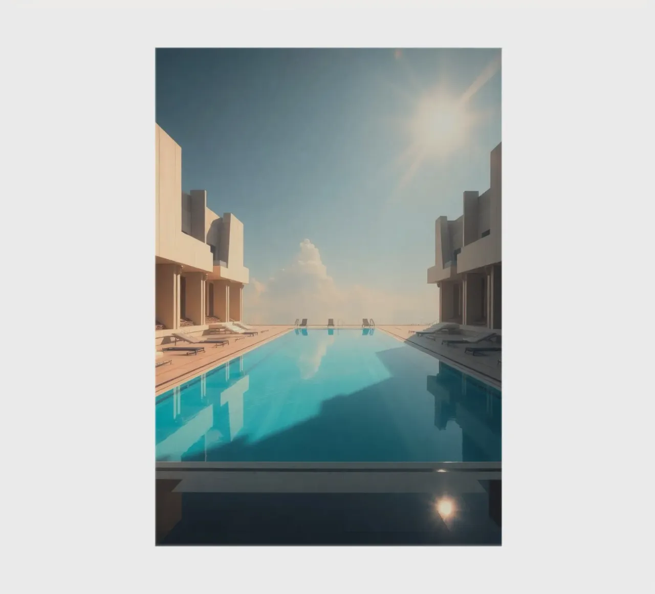 infinity pool at a luxury resort notebook by DesignDoodle