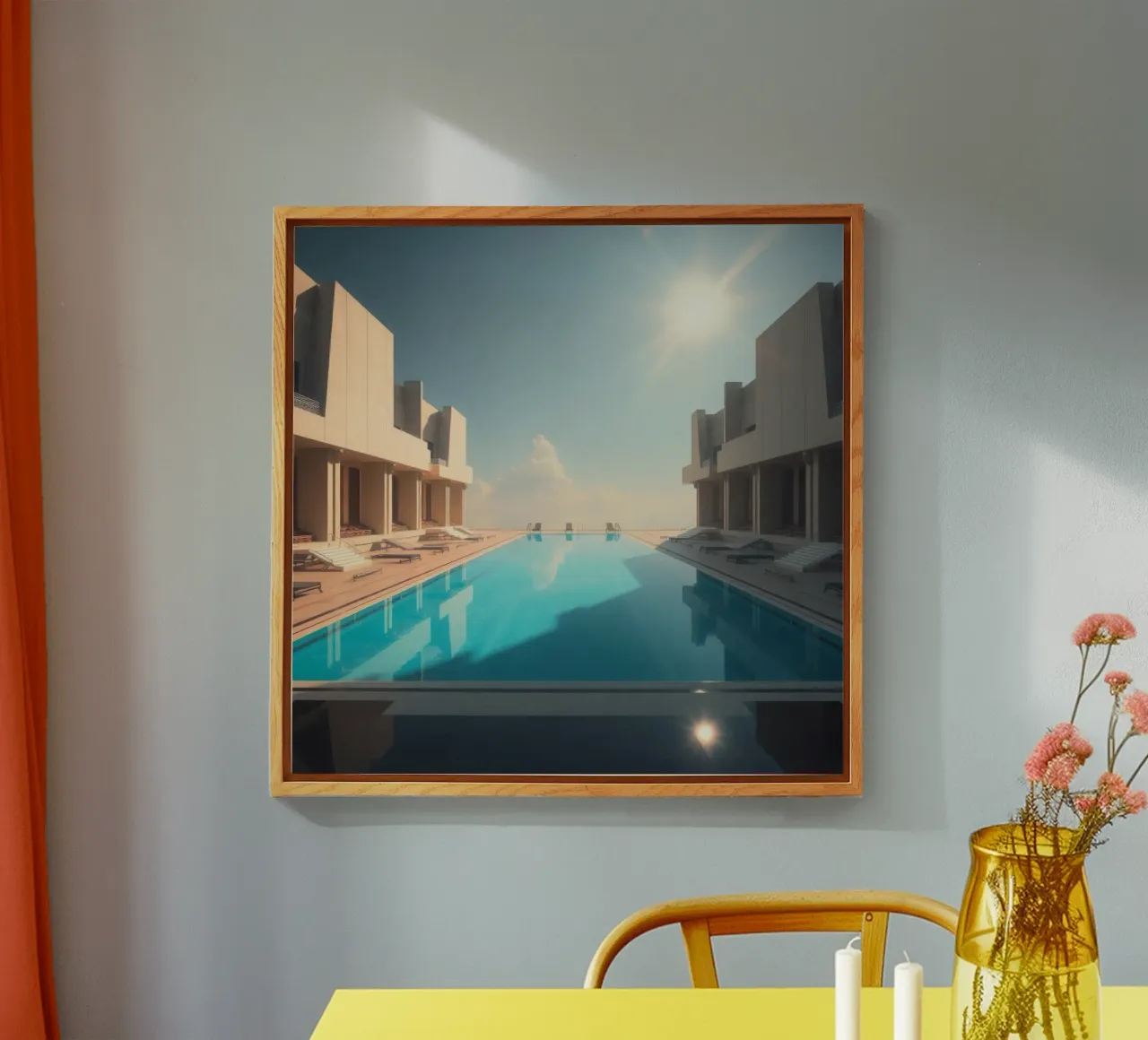 piscina infinita en un complejo de lujo metacrilato de DesignDoodle