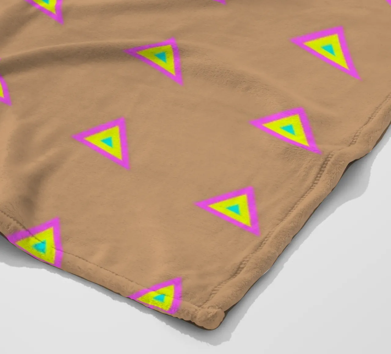 Triangoli Neon Multi coperta in pile da SilverPegasus