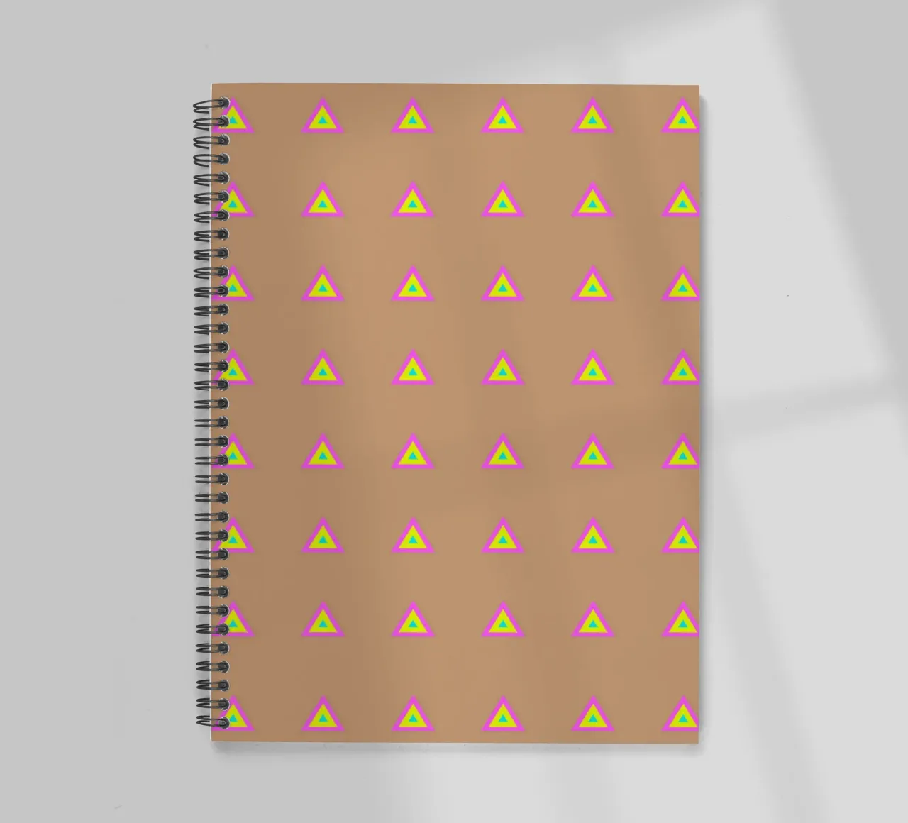 Neon Triangles Multi spiral notebook by SilverPegasus