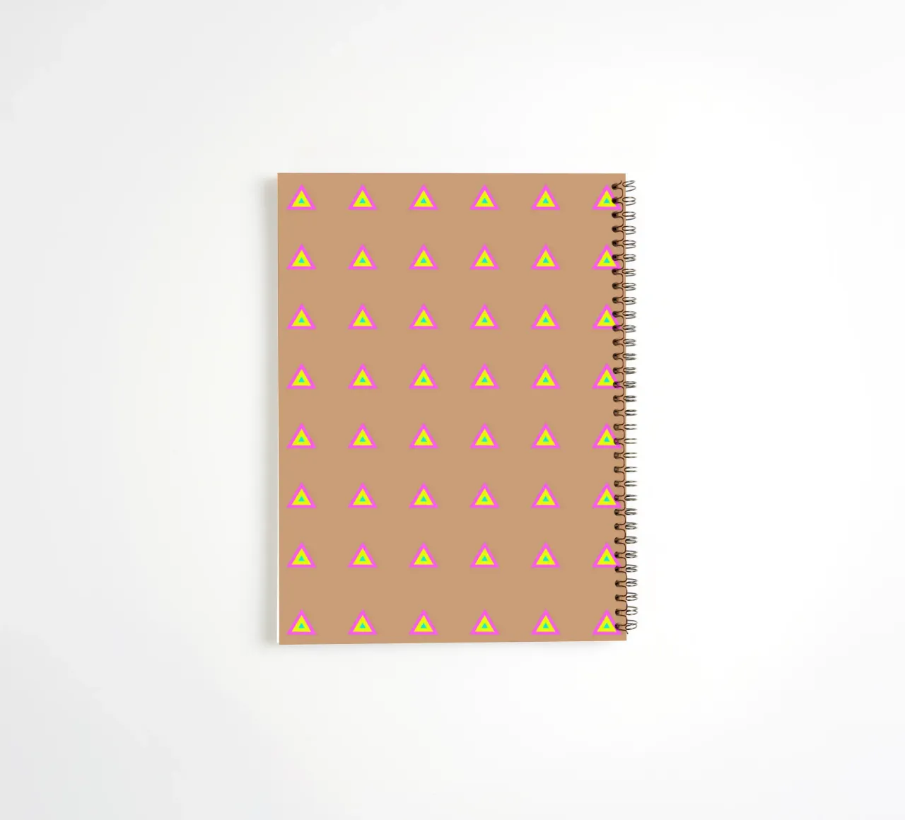 Neon Triangles Multi spiral notebook by SilverPegasus