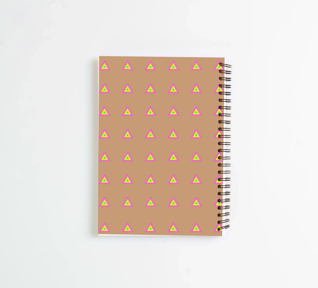 Neon Triangles Multi spiral notebook by SilverPegasus