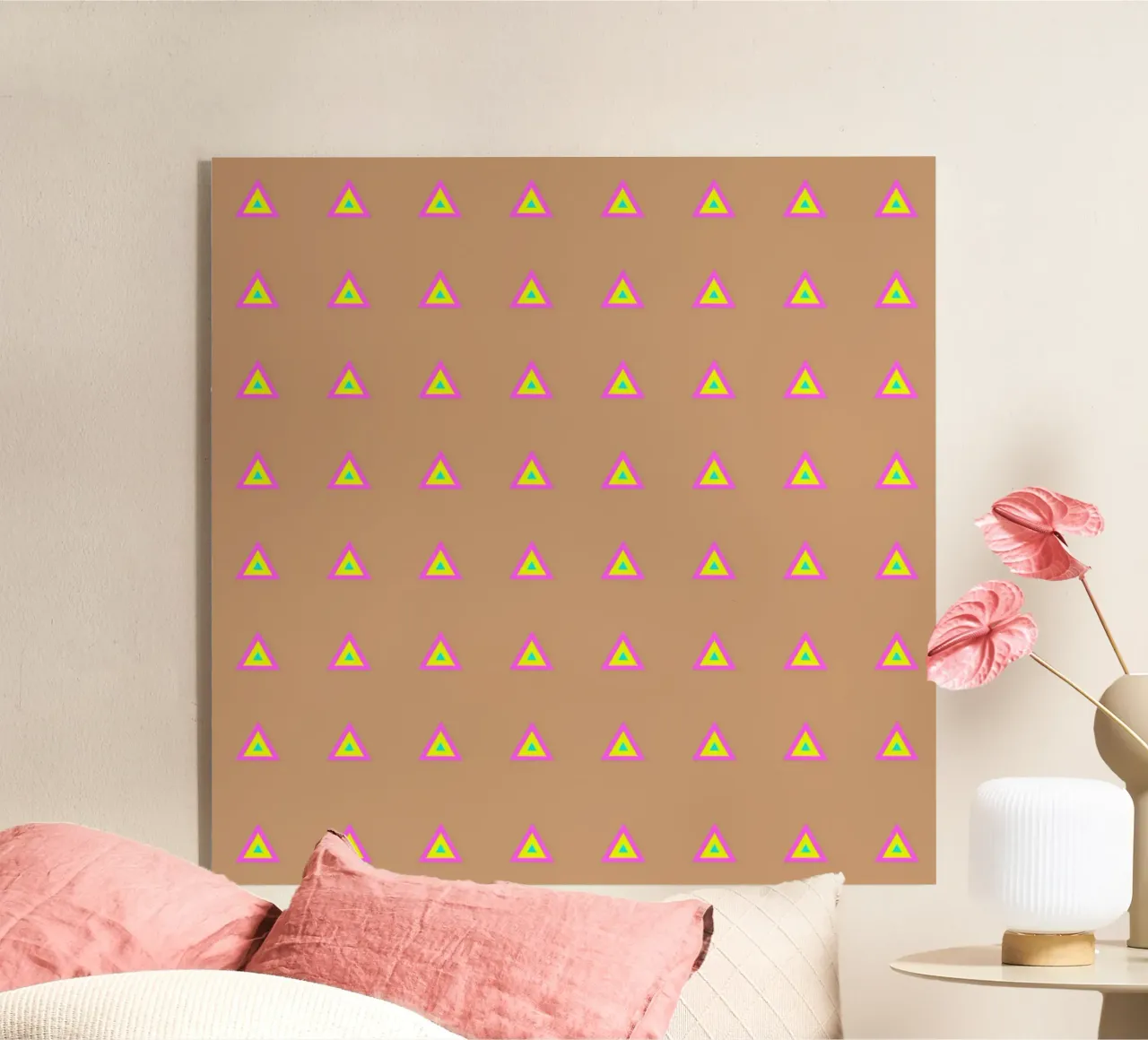 Neon-Dreiecke Multi Acryl-Glas von SilverPegasus