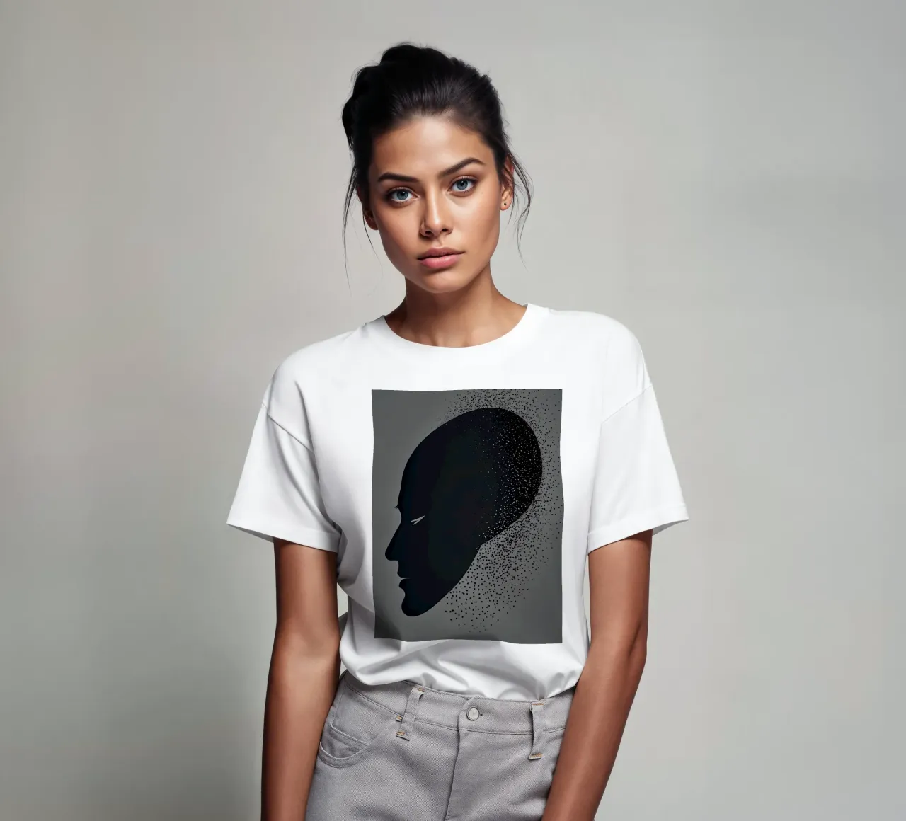 Abstrakt Grau Schwarz 72 t-shirt by kosinsart.gallery