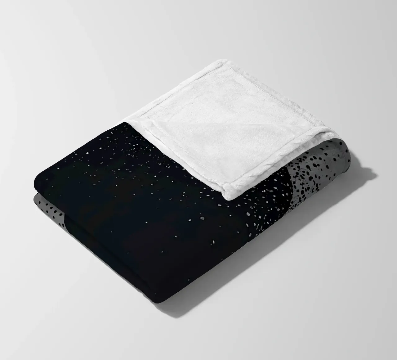 Abstrakt Grau Schwarz 72 coperta in pile da kosinsart.gallery