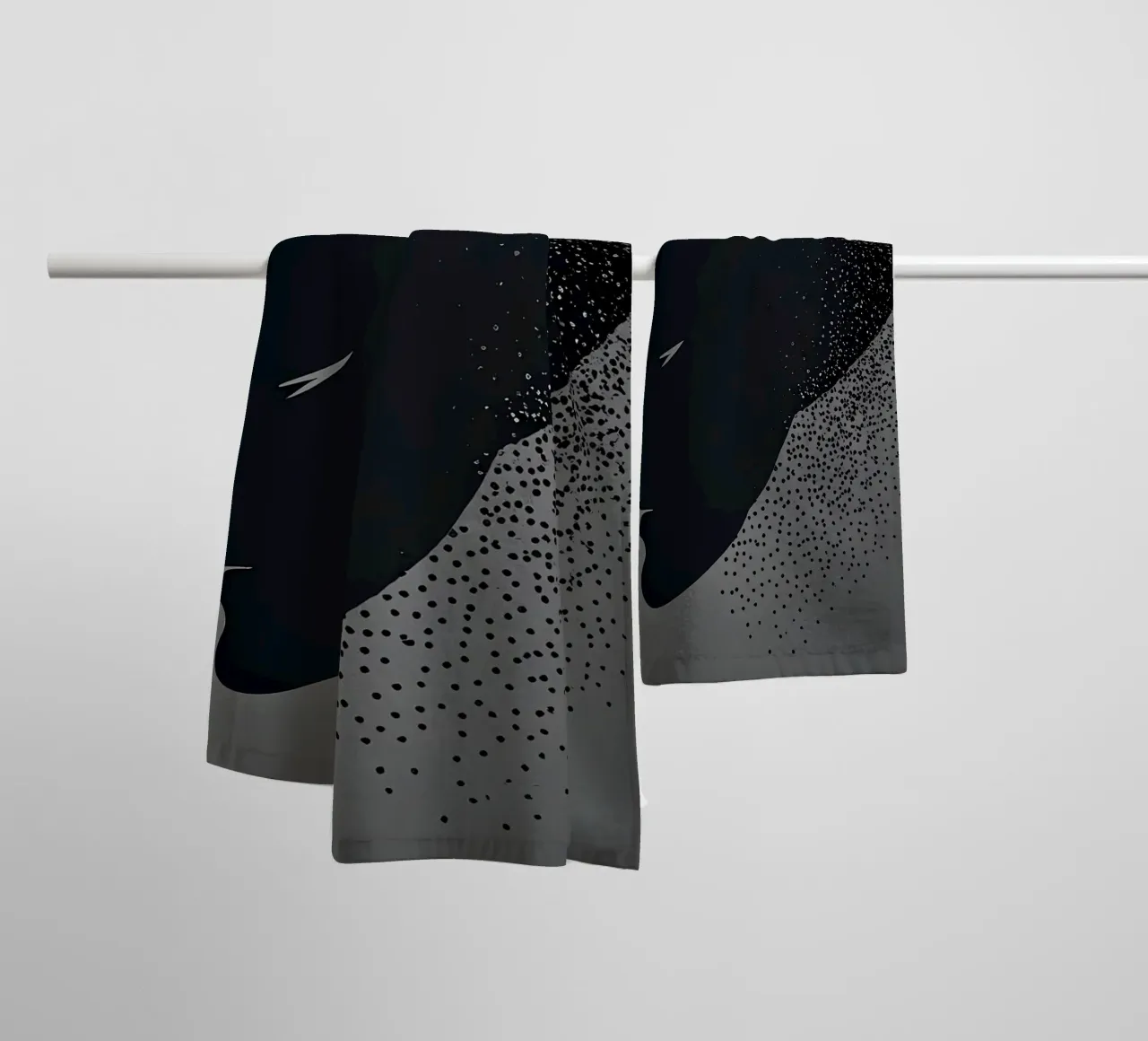 Abstrakt Grau Schwarz 72 asciugamano da bagno da kosinsart.gallery