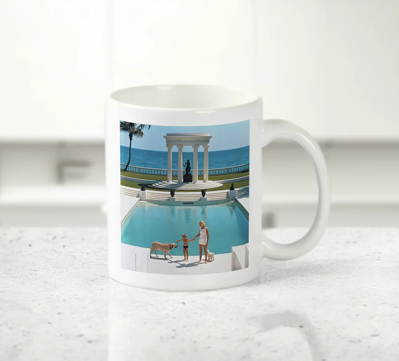 Bella piscina di Slim Aarons tazza in ceramica da tokovictory