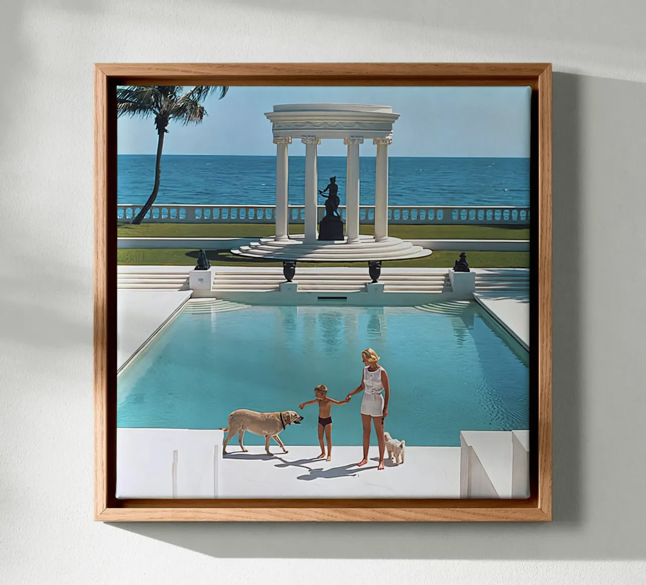 Nice Pool by Slim Aarons canvas by tokovictory