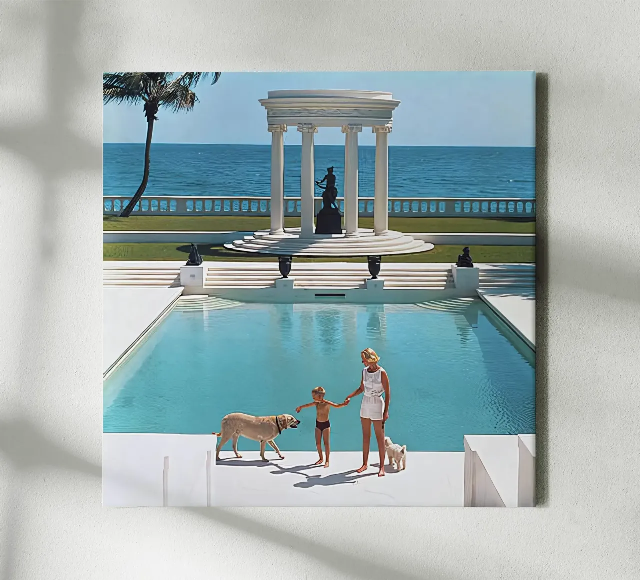 Nice Pool by Slim Aarons canvas by tokovictory
