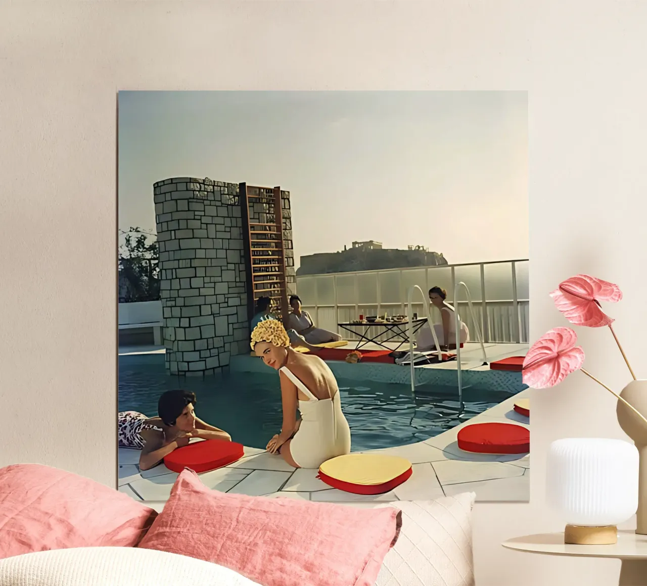 Piscina dell'attico di Slim Aarons carta hahnemühle da tokovictory