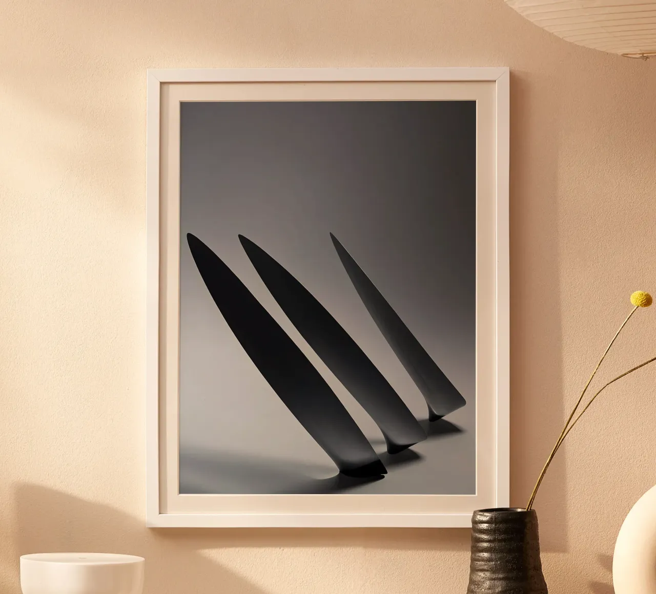 Abstrakte Formation poster con telaio in alluminio da kosinsart.gallery