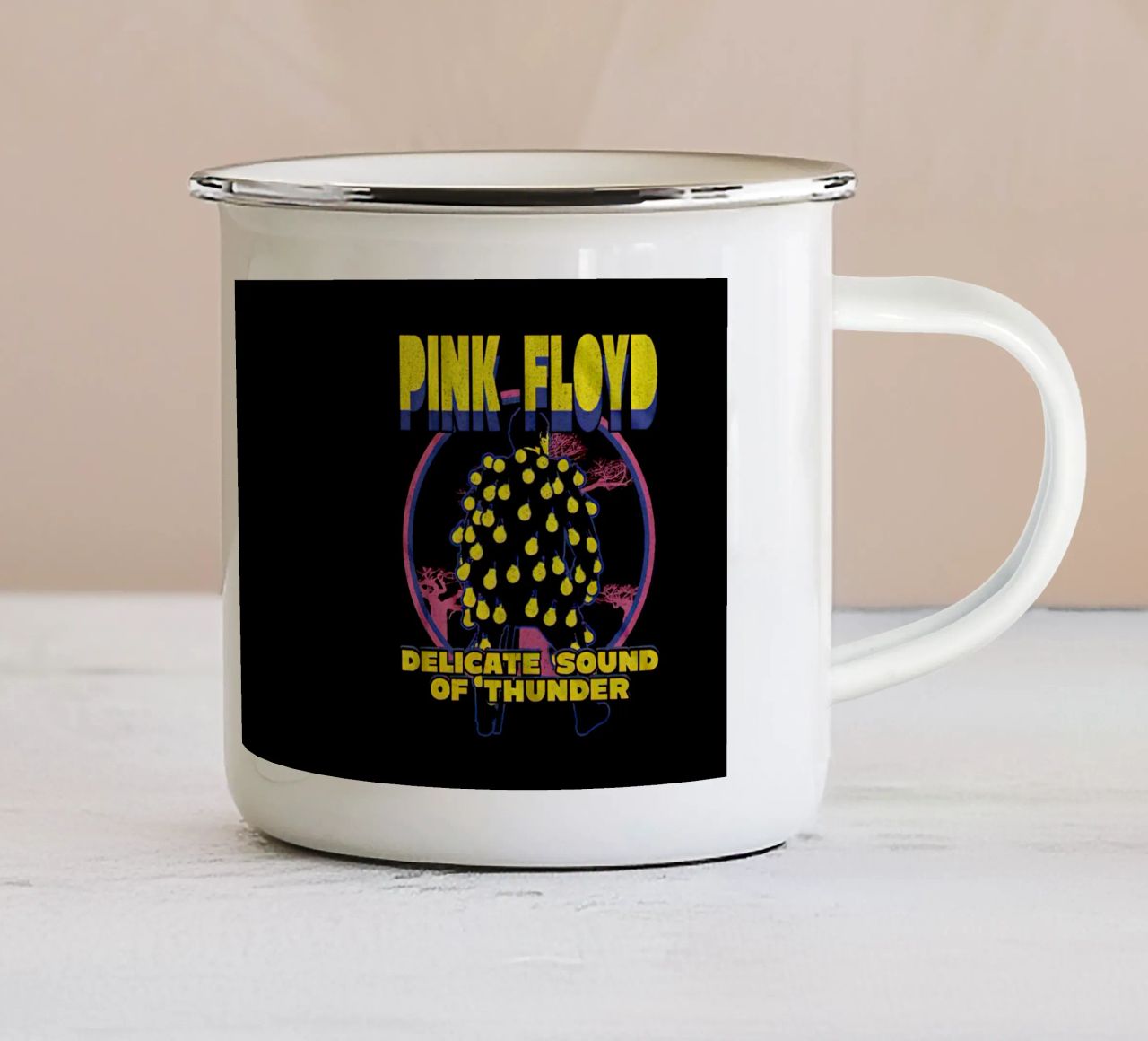 Pink Floyd Delicate Sound Of Thunder tazza in smalto da Curtistore