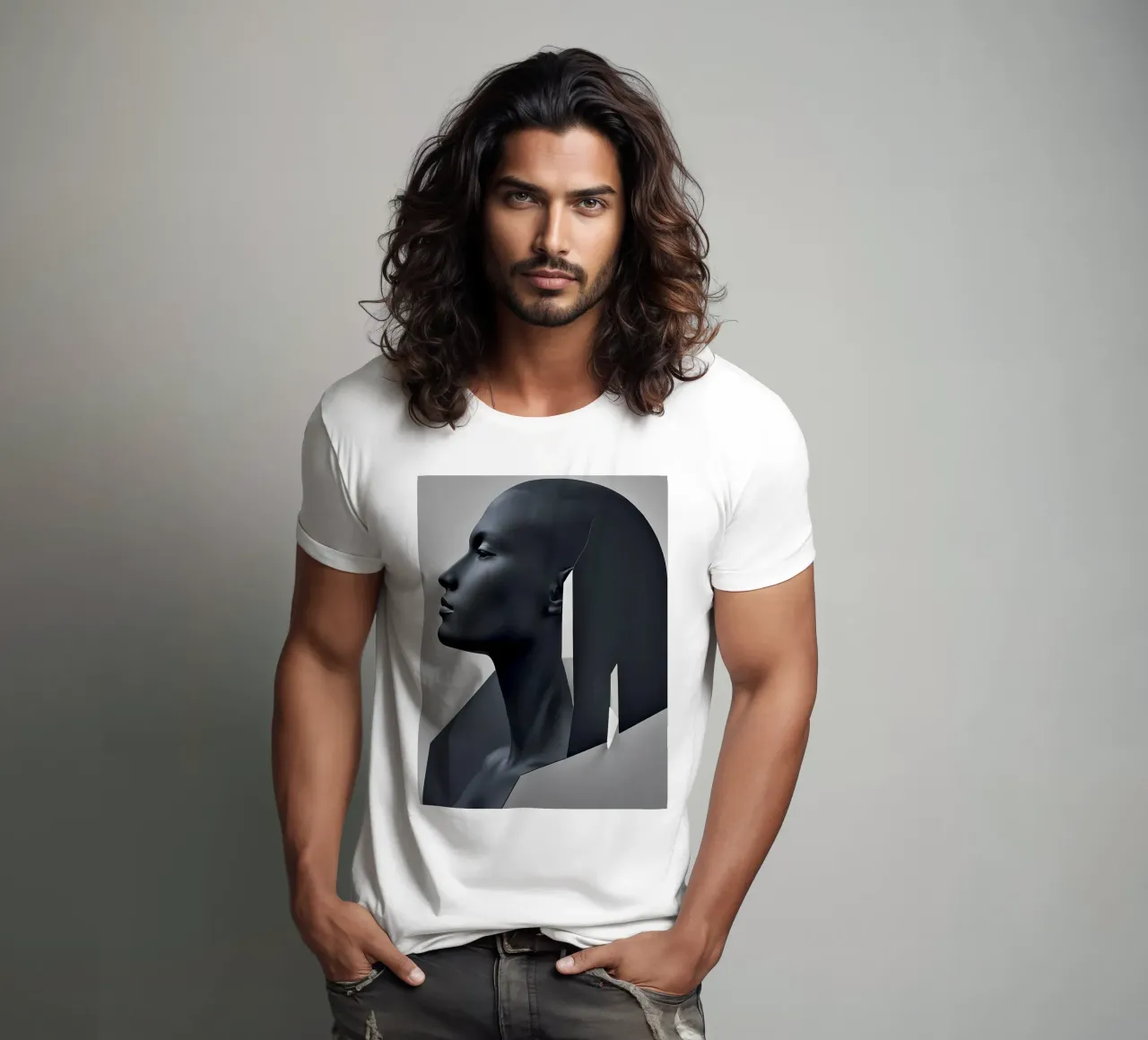 Abstrakt Statue t-shirt da kosinsart.gallery