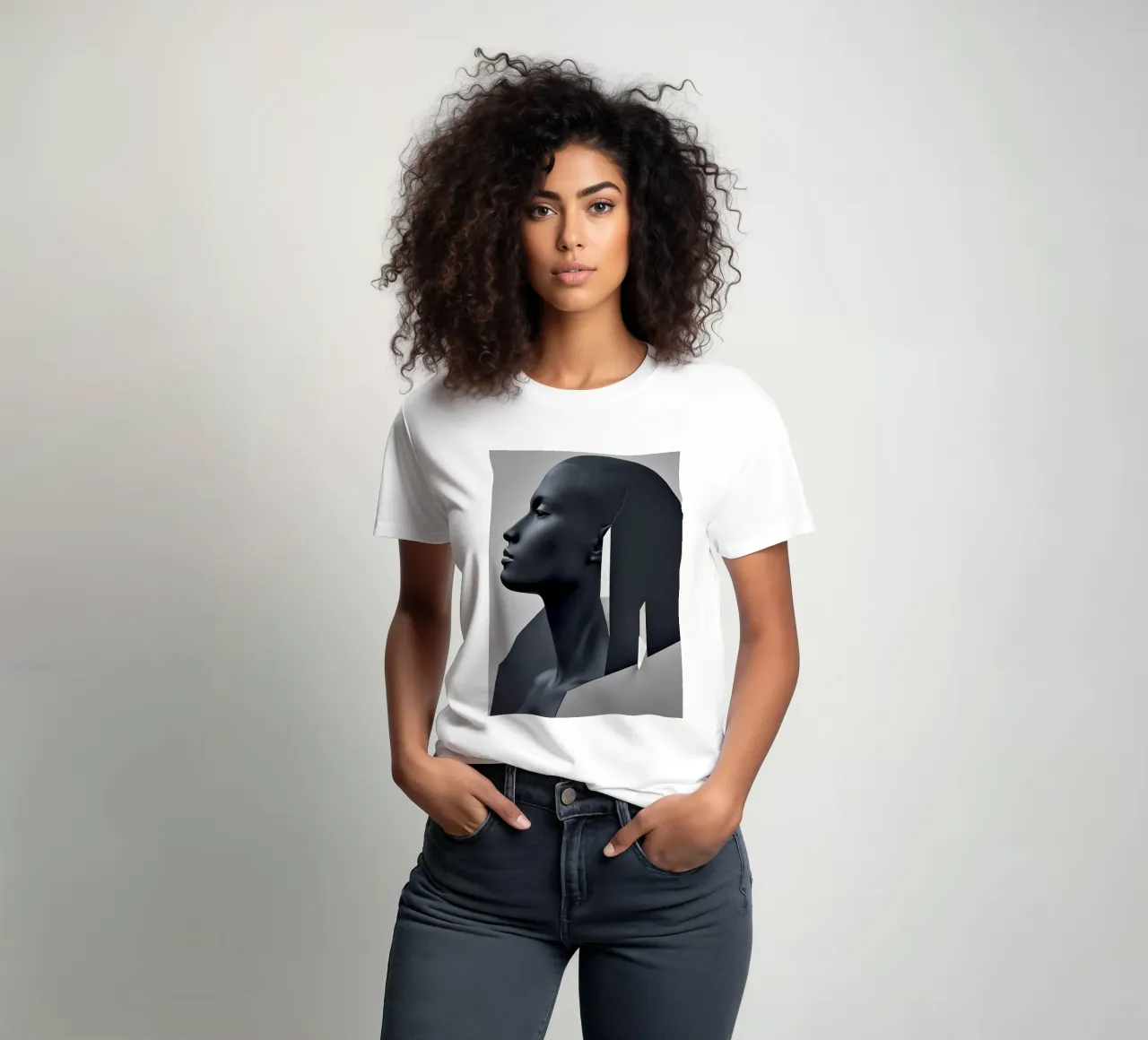 Abstrakt Statue t-shirt da kosinsart.gallery