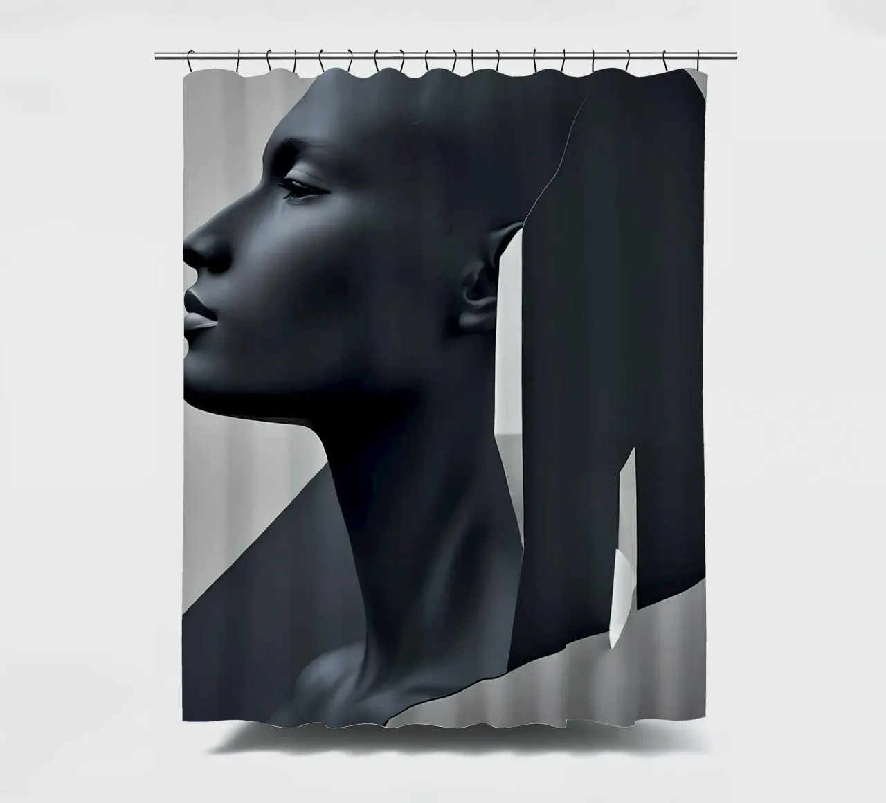 Abstrakt Statue shower curtain by kosinsart.gallery