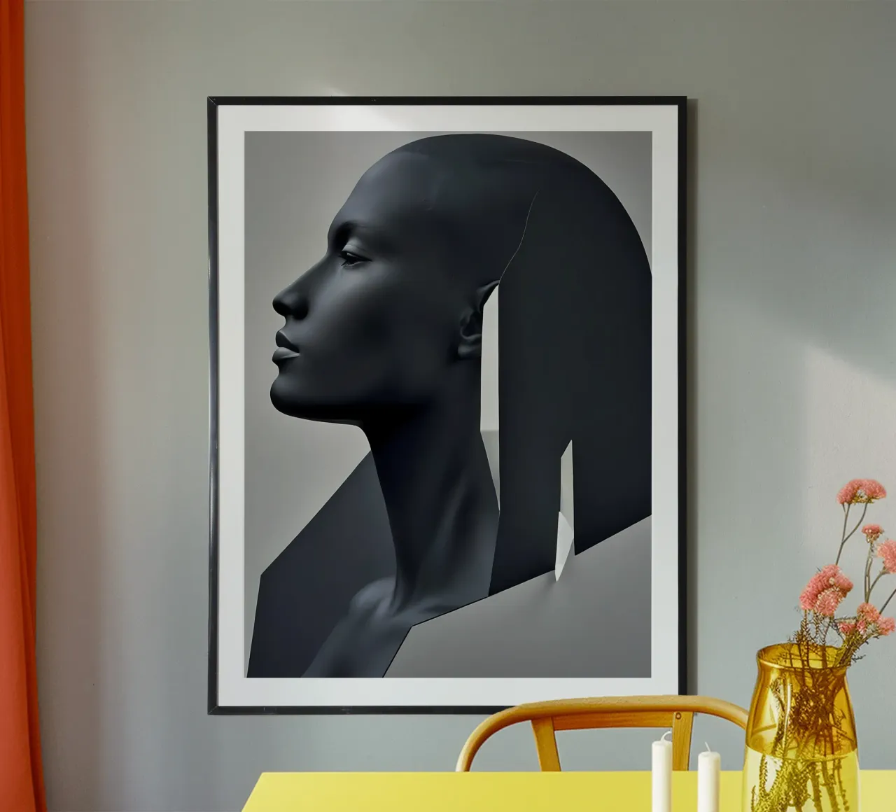 Abstrakt Statue carta hahnemühle da kosinsart.gallery